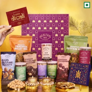 Healthy Treat Magic Diwali Gift Hamper | Premium Dry Fruits & Festive Snacks