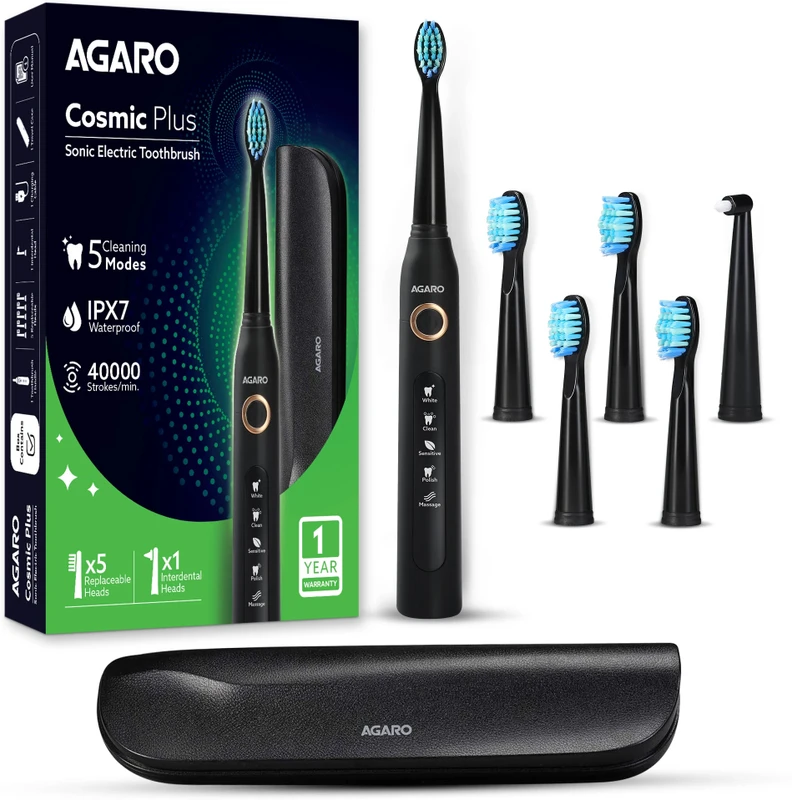 AGARO Cosmic Plus Sonic Electric Toothbrush