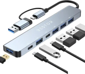 Bestor 7-in-1 USB-C Hub – Multiport Adapter