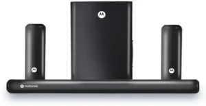 MOTOROLA AmphisoundX Vibe Soundbar delivers rich audio with deep bass