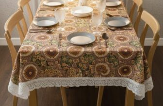 CASA-NEST Waterproof Printed Dining Table Cover
