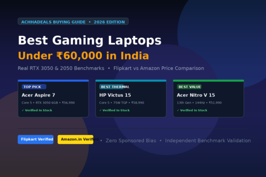 Best Gaming Laptops Under 60000 India RTX 3050 and Ryzen
