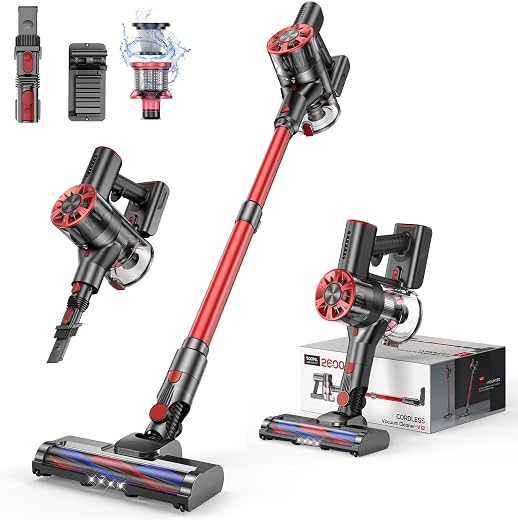 Comvtu 500ML Dust Cup, Vacuums has 2 Adjustable Powerful Suction Modes