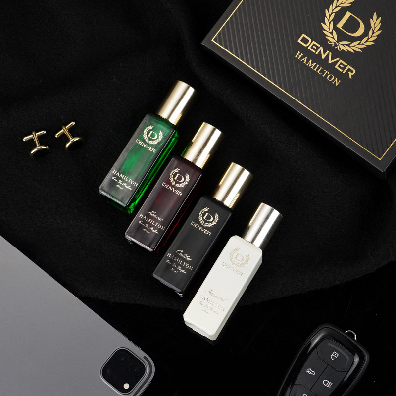 DENVER Hamilton EDP- SRK's Favorite Luxury Gift Pack- 20ml x 4 Set Eau de Parfum - 80 ml(For Men)