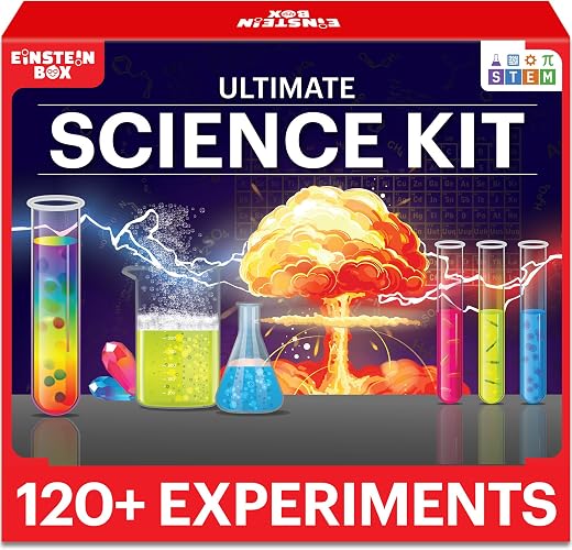 Einstein Box Ultimate Science Kit for Boys and Girls Ages 8-12-14| Birthday Gifts Ideas for Kids| STEM Learning Toys for 8,9,10,11,12,13,14 Year Olds|