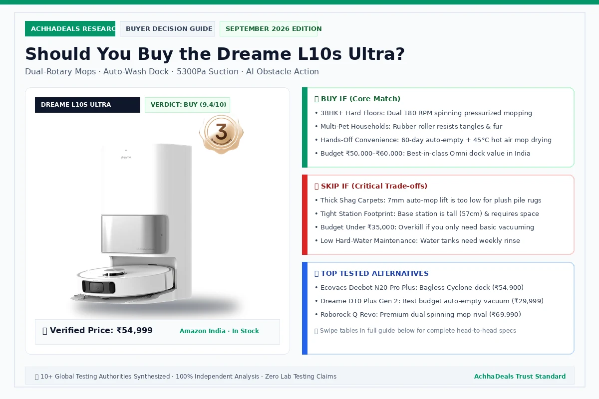 Dreame L10s Ultra Robot Vacuum Buyer Decision Guide 2026