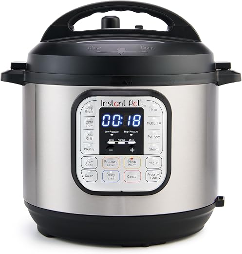 Instant Pot 321 Duo 60 6QT (5.7L), SS304 Stainless Steel Inner Pot, 7-in-1 Electric Pressure Cooker, Slow Cooker, Rice Cooker, Steamer, Saute, Yogurt Maker and Keep Warmer, Automatic Rice Cooker