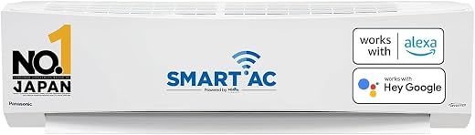 Panasonic 1.5 Ton 5 Star Wi-Fi Inverter Smart Split AC (India's 1st Matter Enabled RAC, Copper Condenser, 7in1 Convertible, True AI, 4 Way Swing, PM 0.1 Filter, CS/CU-NU18ZKY5W, 2024 Model, White)