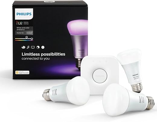 Philips 8.5W E27 LED White Smart Light Starter Kit with Bulb (426353)