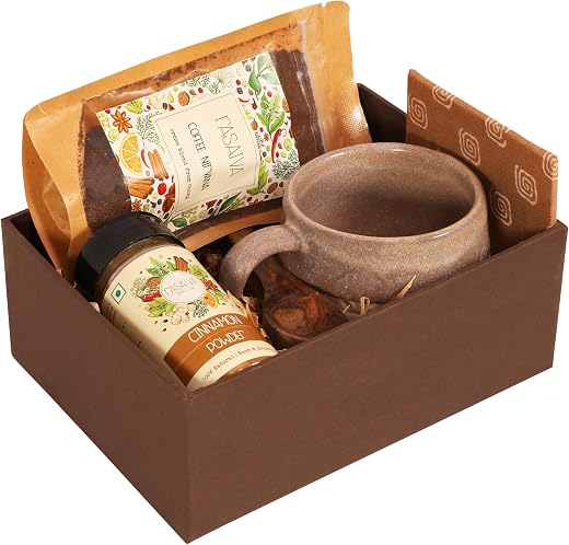 Rasatva Coffee Mini Gift Box | Gourmet Coffee Gift Hamper | Premium Corporate Gift for Employees | Luxurious Gift for Friends & Family on Anniversary or Festivals