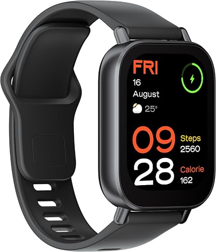 Redmi Watch 5 Active BT Calling with 3 mic ENC|2" HD Screen|HyperOS connectivity|Metal body|18 days of Battery Life|200+ Watch Faces|IPX8 rating|140+ Sports Modes|Heart Rate,Period Cycle Monitor|Black