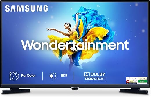 Samsung 80 cm (32 Inches) Wondertainment Series HD Ready LED Smart TV UA32T4340BKXXL (Glossy Black)