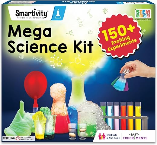 Smartivity Mega Science Kit 150+ Science Experiment Kit for Kids 6 to 14 Years Old | Birthday Gifts for Boys & Girls | STEM Educational Toy for Kids 6,7,8,9,10,11,12,13,14 Years Old Kids