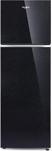 Whirlpool 265 L 2 Star Frost-Free Double Door Refrigerator (NEOFRESH GD PRM 278 2S, Crystal Black, Glass Door)