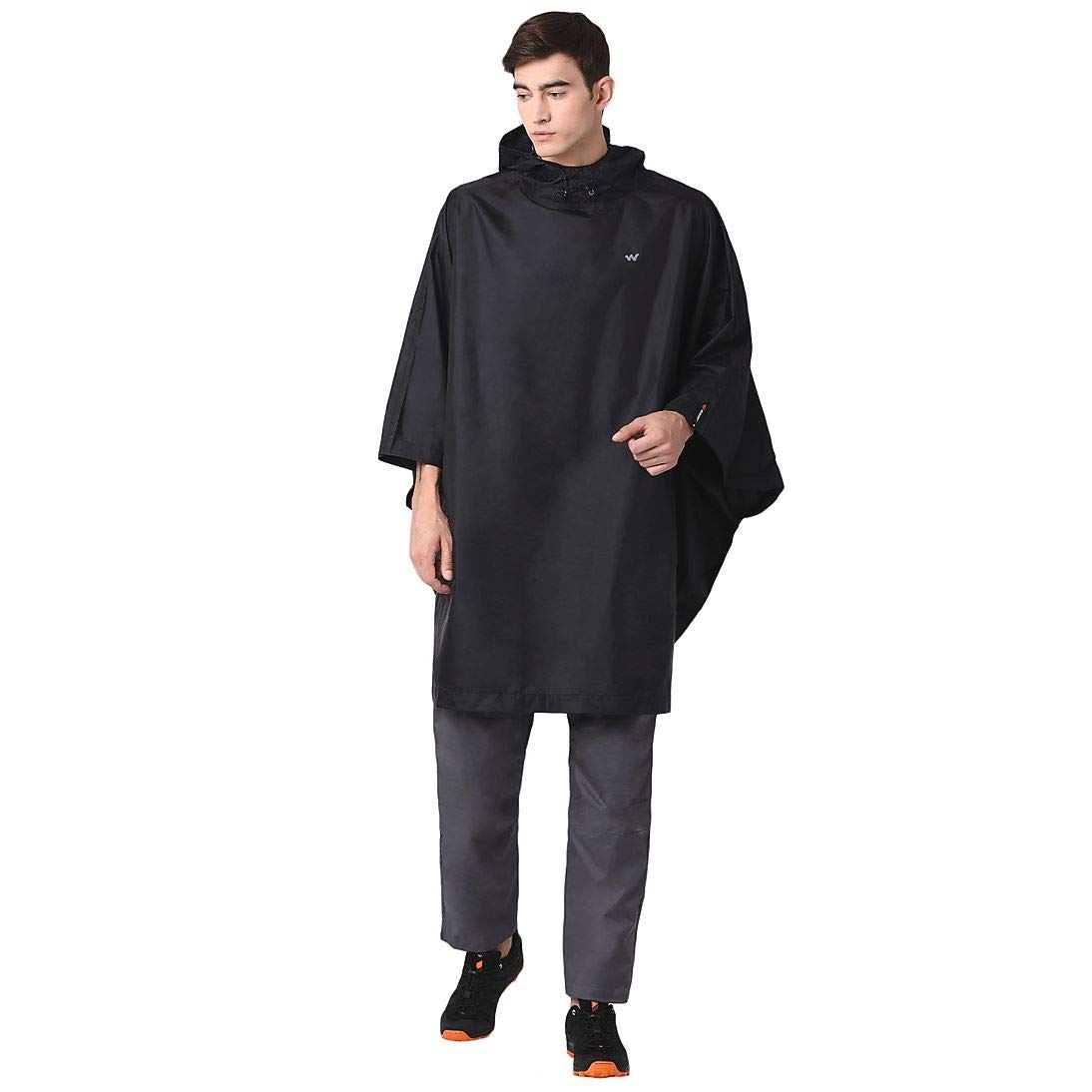 WILDCRAFT Black Hypadry Unisex Rain Poncho (41303) -Large