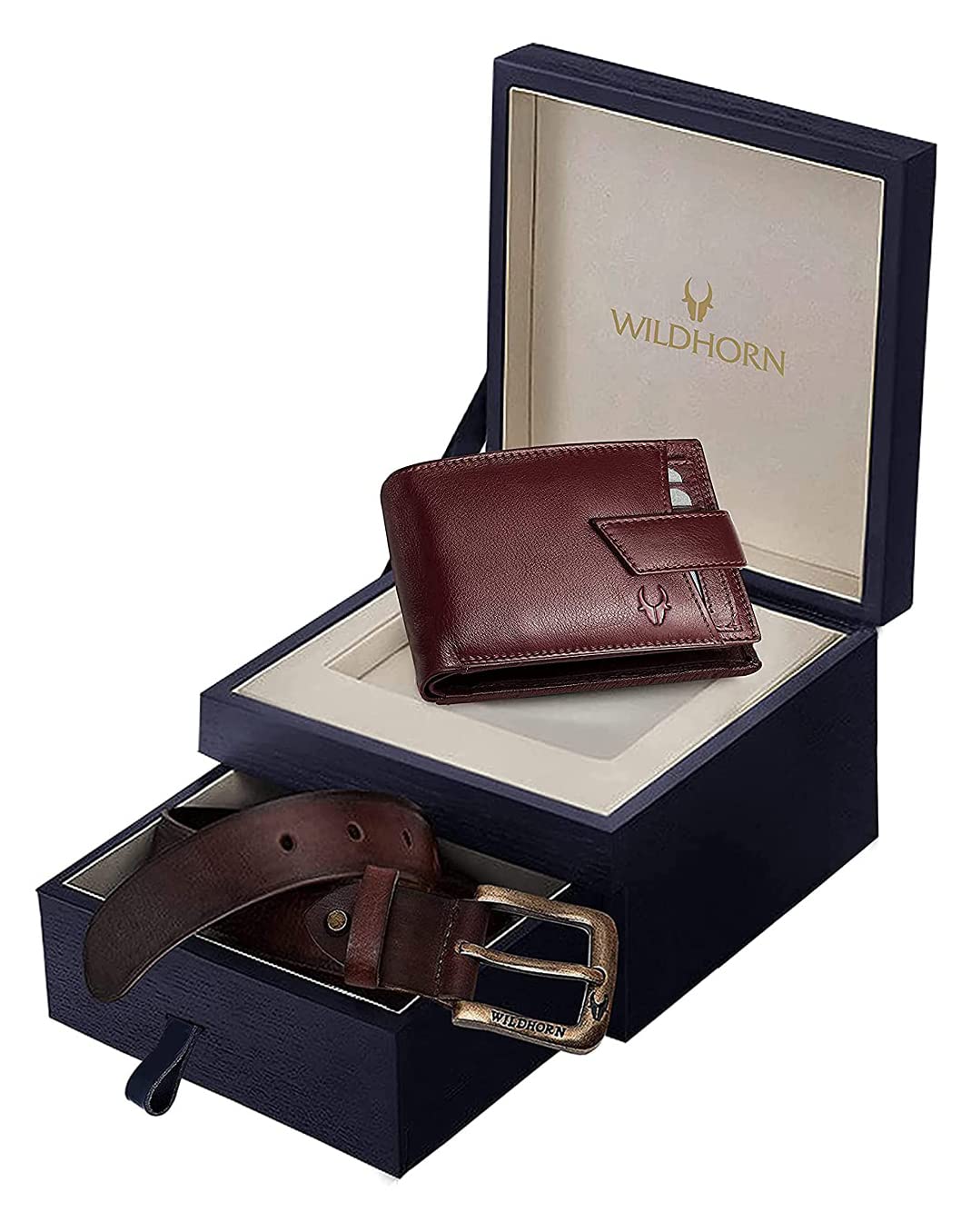 WildHorn RFID Protected Leather Wallet for Men,Black New Nappa