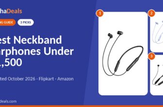 Best Neckband Earphones Under ₹1,500 (October 2026)