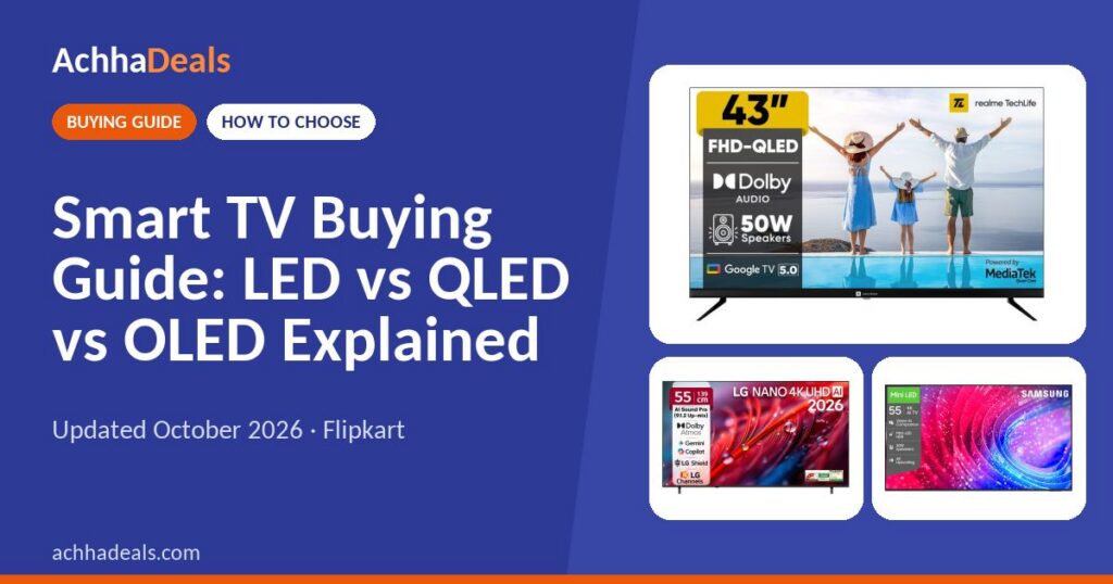 Smart TV Buying Guide: LED vs QLED vs OLED Explained (October 2026)