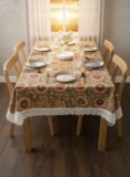CASA-NEST Waterproof Printed Dining Table Cover Review: Stylish 4-Seater Protection