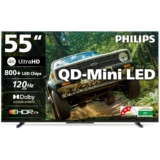 Philips 138 cm (55 inches) 4K Ultra HD QLED Smart QD-Mini LED Google at ₹43999 — 48% Off