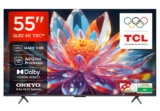 TCL 139 cm (55 inches) 4K Ultra HD Smart QLED Google TV 55T8C at ₹42990 — 66% Off