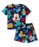 Buy Babyhug Disney Cotton Knit Half Sleeves T-Shirt & Mid Length Shorts Set With Mickey Mouse Print – Navy for Boys (5-6 Years) Online in India, Shop at FirstCry.com – 17380188