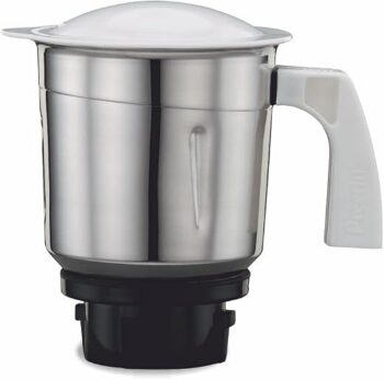 Preethi MGA-515 1 Litre Taper Jar in White, Made of Stainless Steel